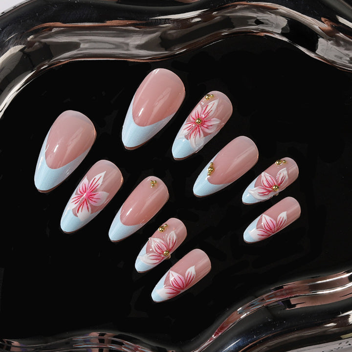 Floral Art Design Press-On Nail Set Stornfield