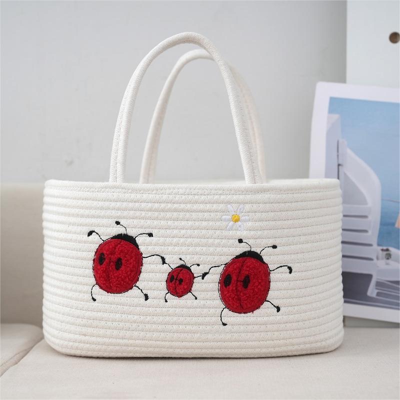 Handcrafted cotton basket Stornfield
