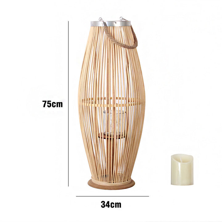 Elegant Rattan Lantern Stornfield