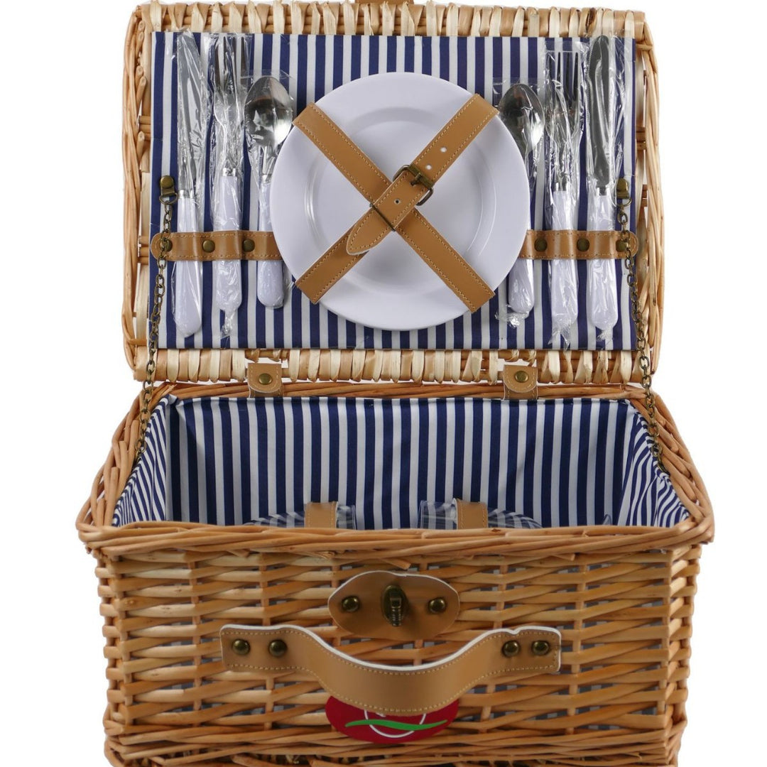 Ladies picnic basket with integrated crockery set and practical storage options Stornfield