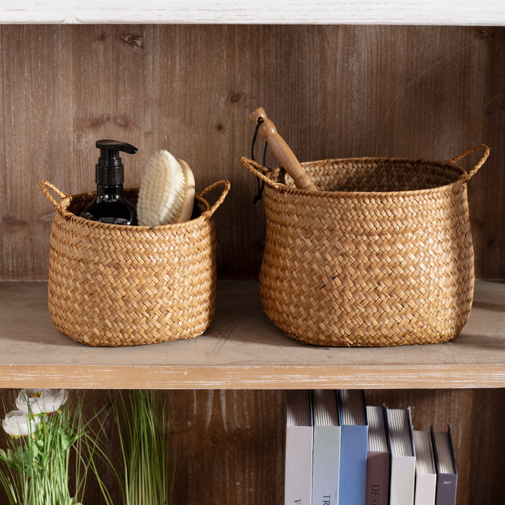 Unisex Stylish Storage Baskets made of Handwoven Natural Material Stornfield