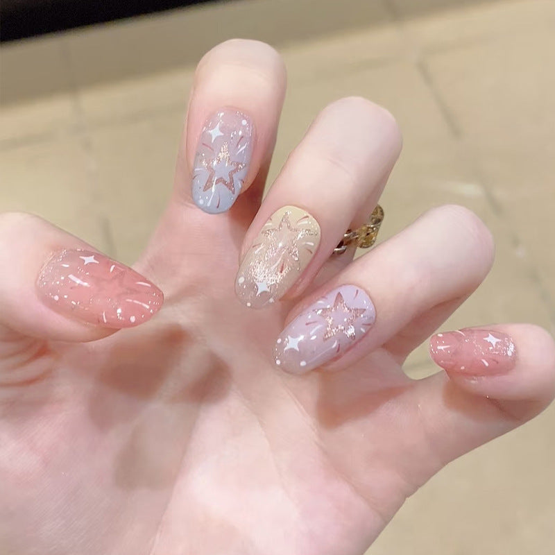 Decorative Glittery Press-On Nail Tips Stornfield