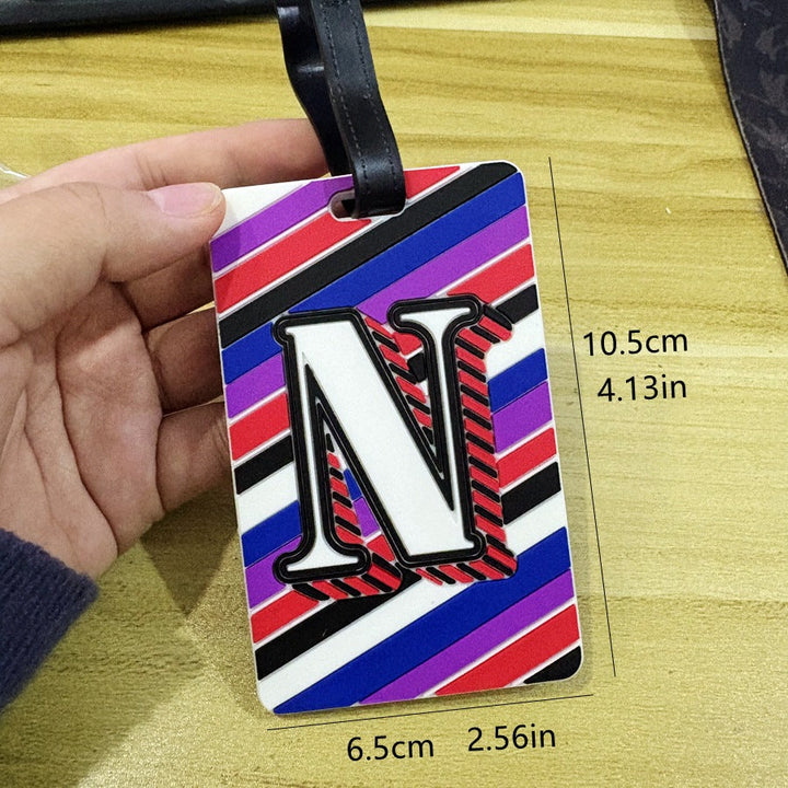 Personalized Striped Luggage Tag Stornfield
