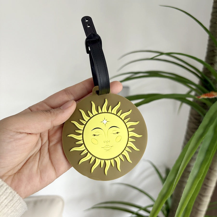 Whimsical Sun-Themed Luggage Tag Stornfield