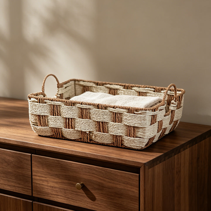 Storage basket made of woven material Stornfield