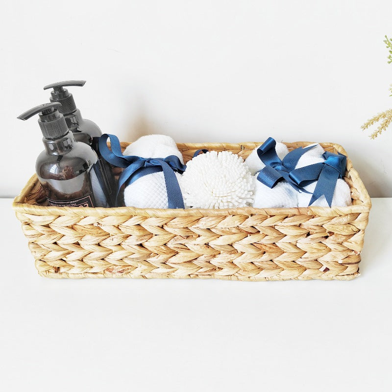 Handwoven Natural Fiber Storage Tray Stornfield
