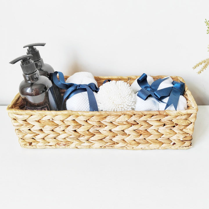 Handwoven Natural Fiber Storage Tray Stornfield