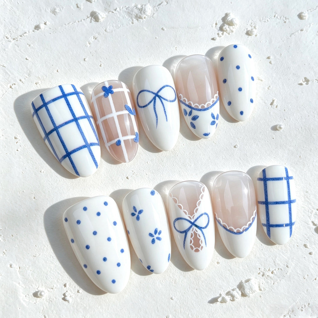 Patterned Press-On Nail Set