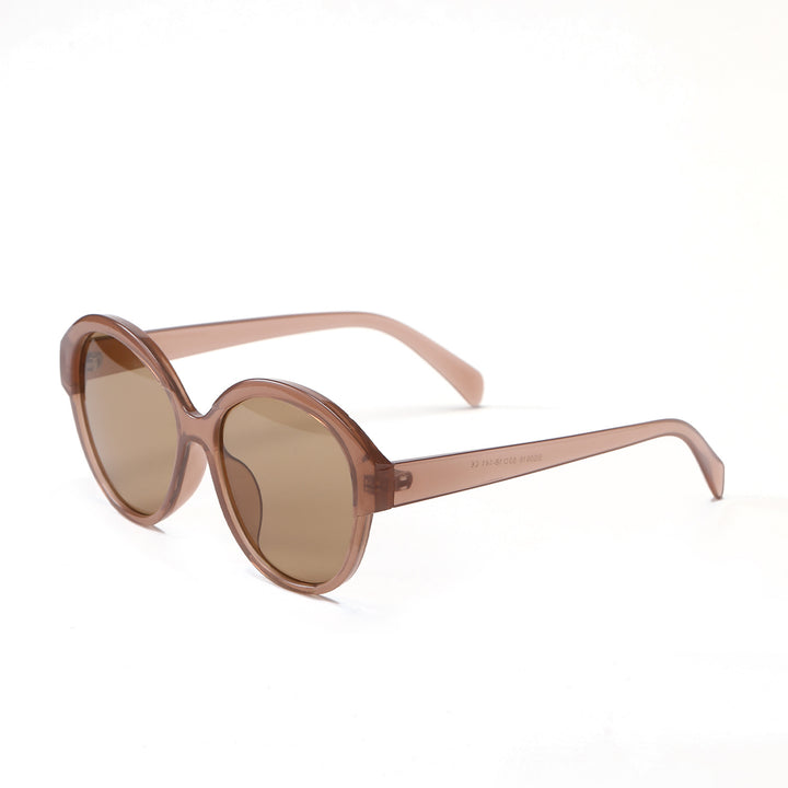 Women's round fashionable sunglasses with striking leopard pattern Stornfield