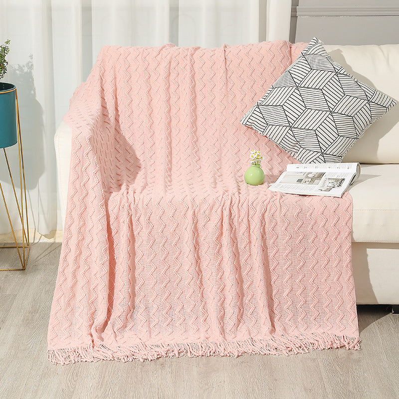 Home Decorative Woven Throw Blanket