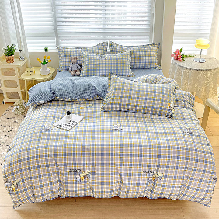 Floral Patterned Reversible Duvet Cover Set