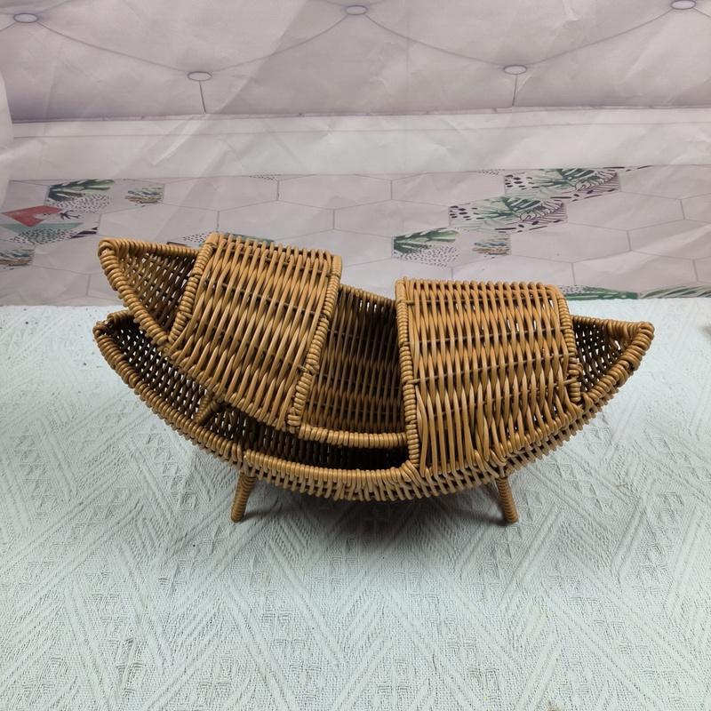 Decorative Woven Boat-Shaped Basket Stornfield