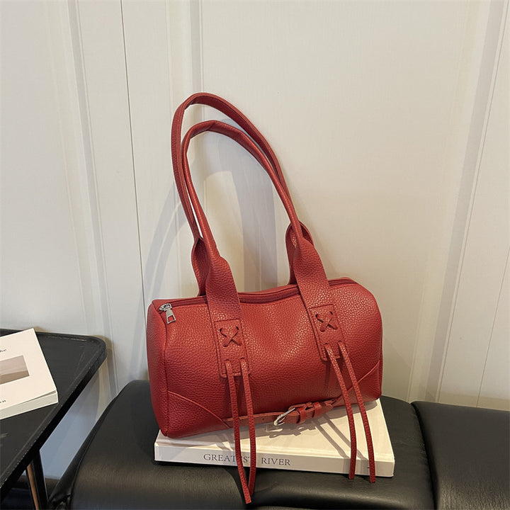 Modern Textured Handheld Satchel