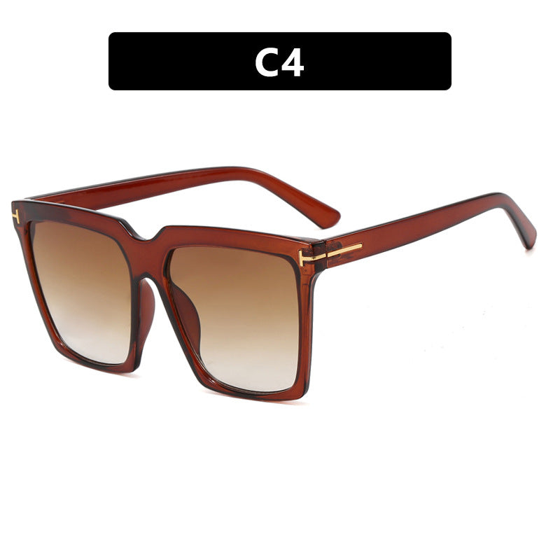 Women's square sunglasses with elegant metal accent Stornfield
