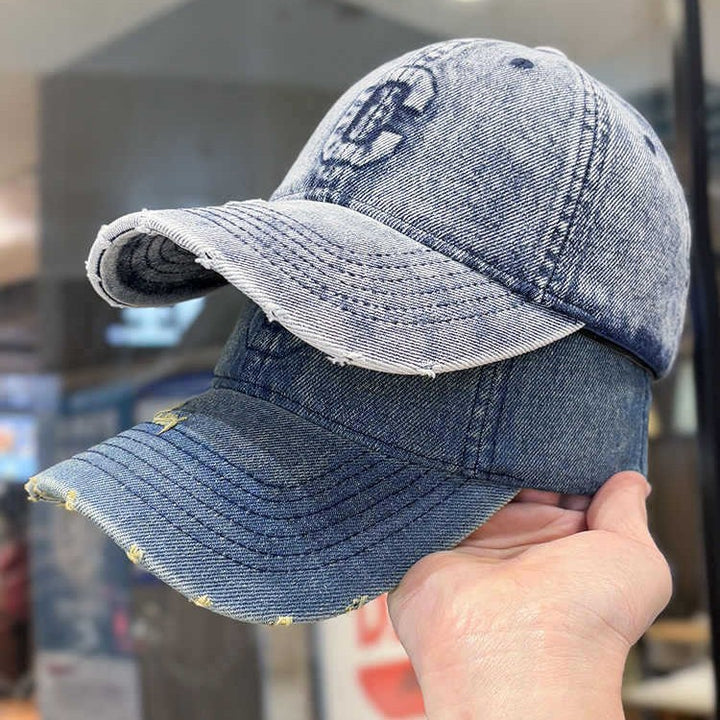 Men's Distressed Denim Baseball Cap Stornfield 1784188308