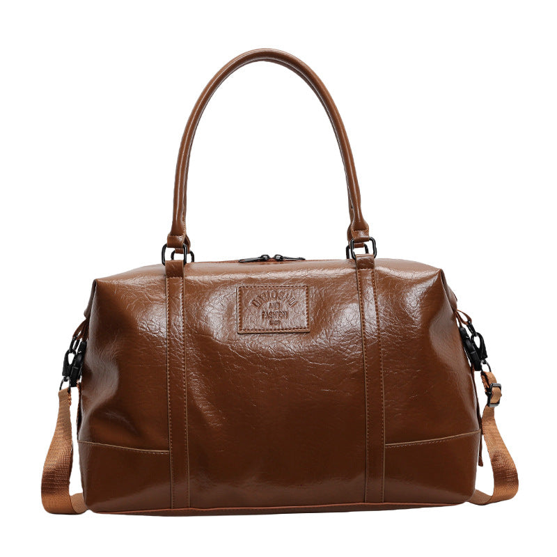 Leather Travel Duffle Bag