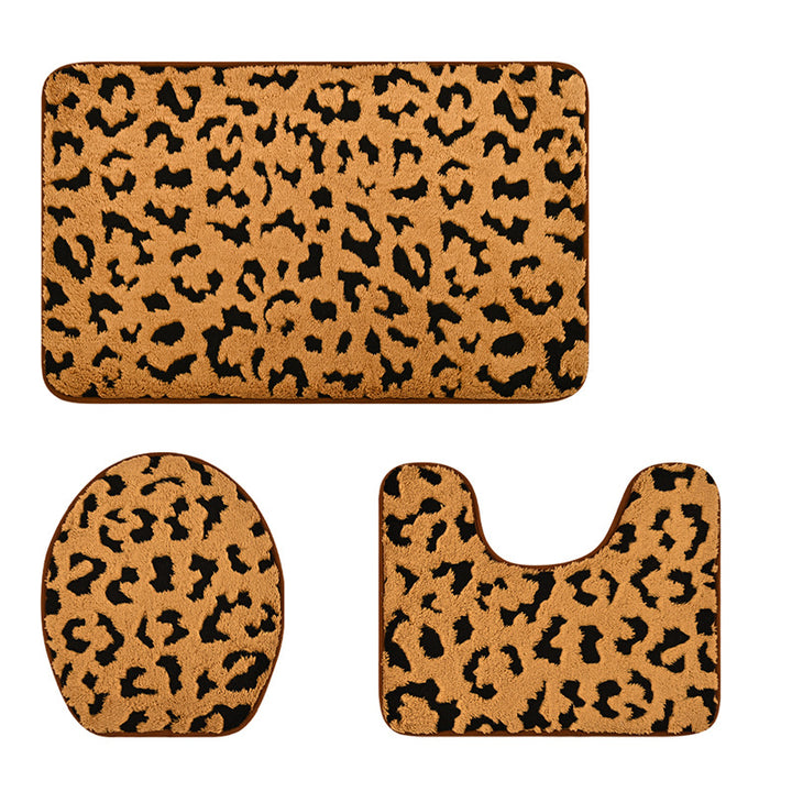 Soft Luxury Leopard Print Bath Rug Set Stornfield