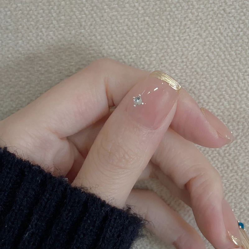 Decorative Press-On Nails with Sparkling Accents Stornfield