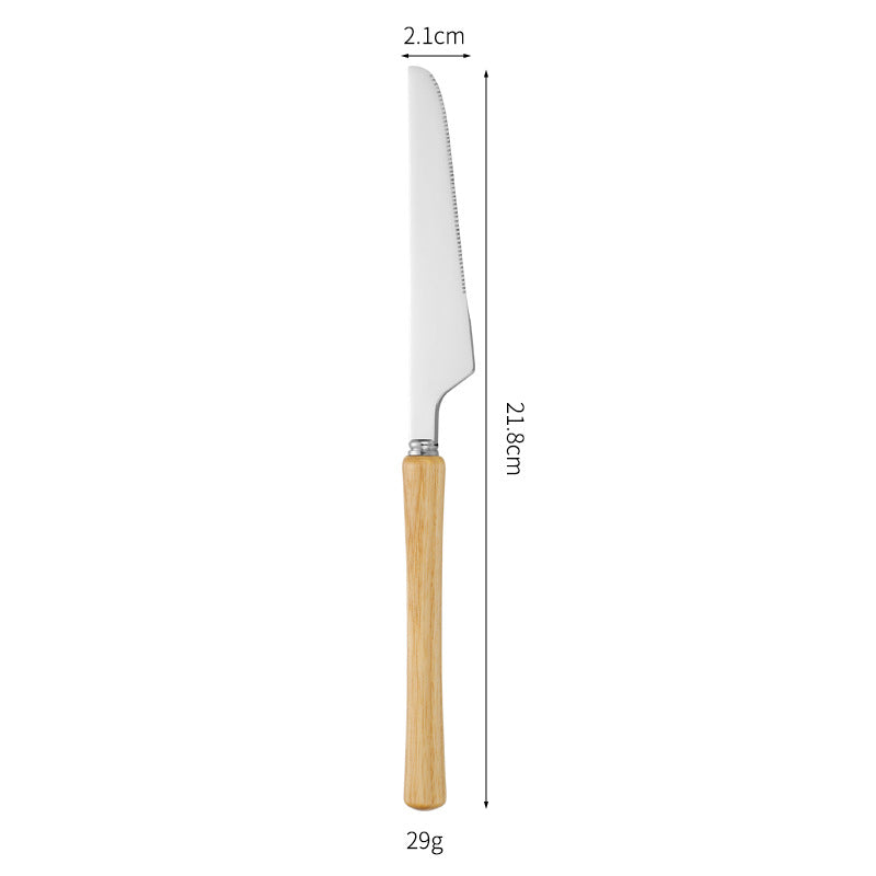 Elegant serving spoon with ergonomic wooden handle Stornfield
