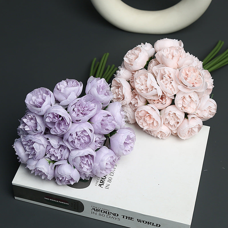 Realistic Faux Flower Bouquet