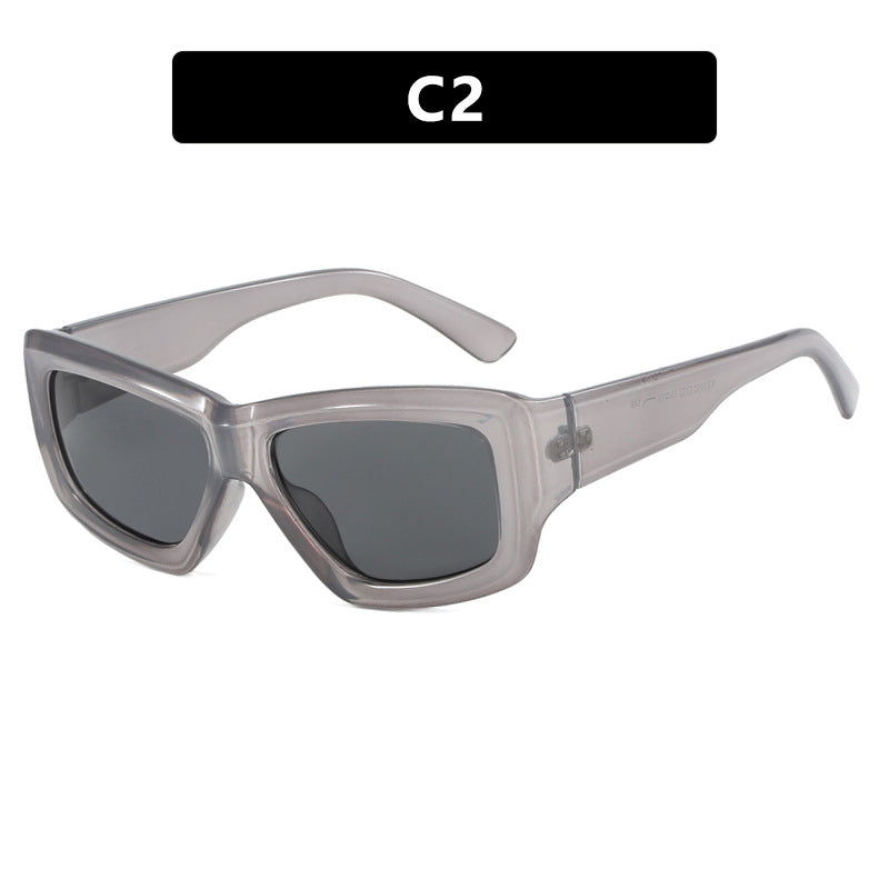Women trendy square sunglasses with transparent frame and comfortable lenses Stornfield