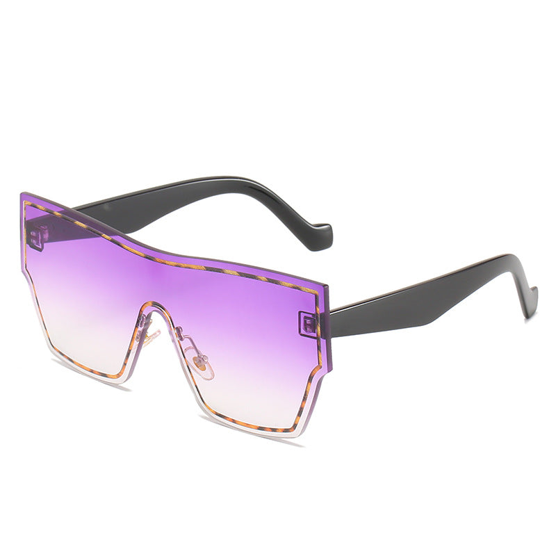 Women futuristic oversized wraparound sunglasses Stornfield
