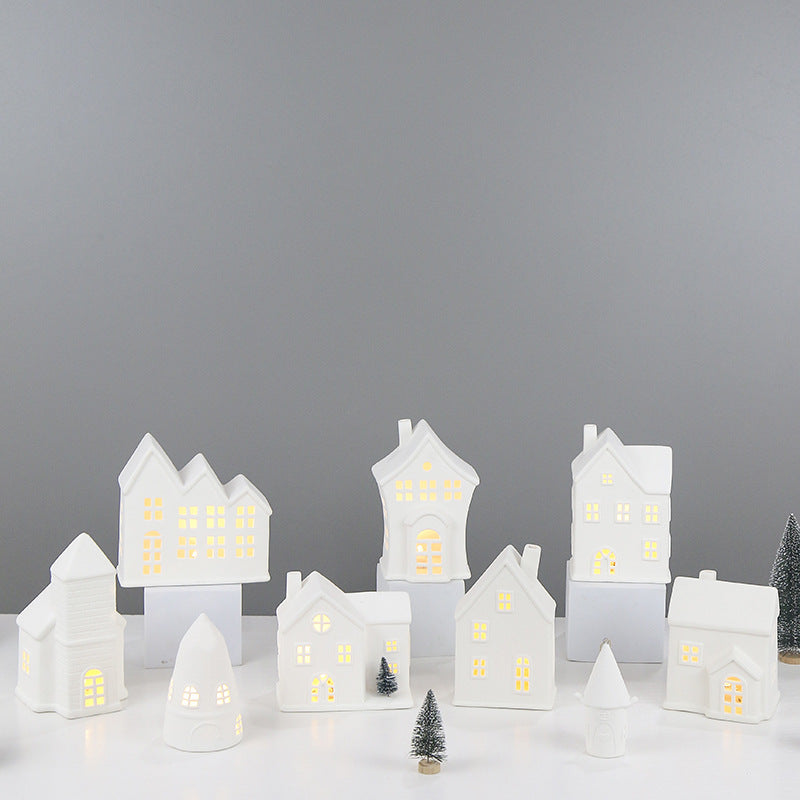 Decorative Ceramic House Lantern Stornfeild