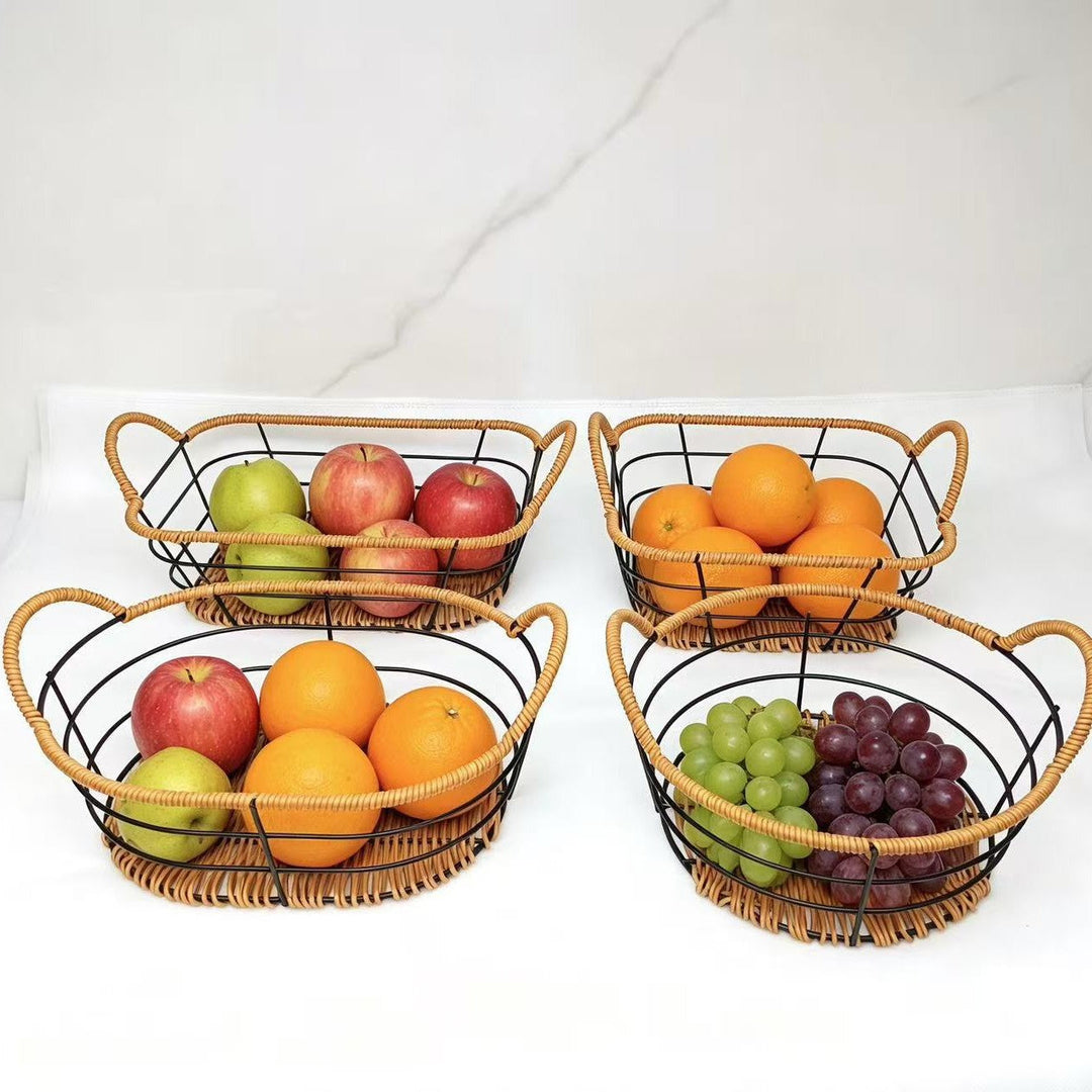 Honeycomb Woven Fruit Basket Stornfield