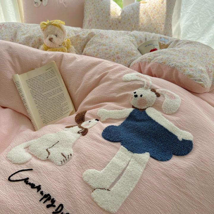 Children's Playful Cartoon Animal Themed Comforter Set