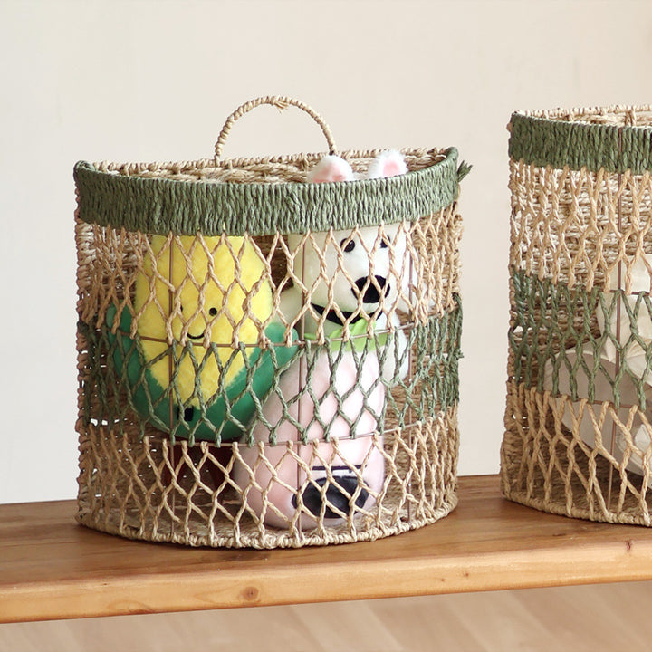 Storage basket with handwoven design Stornfield