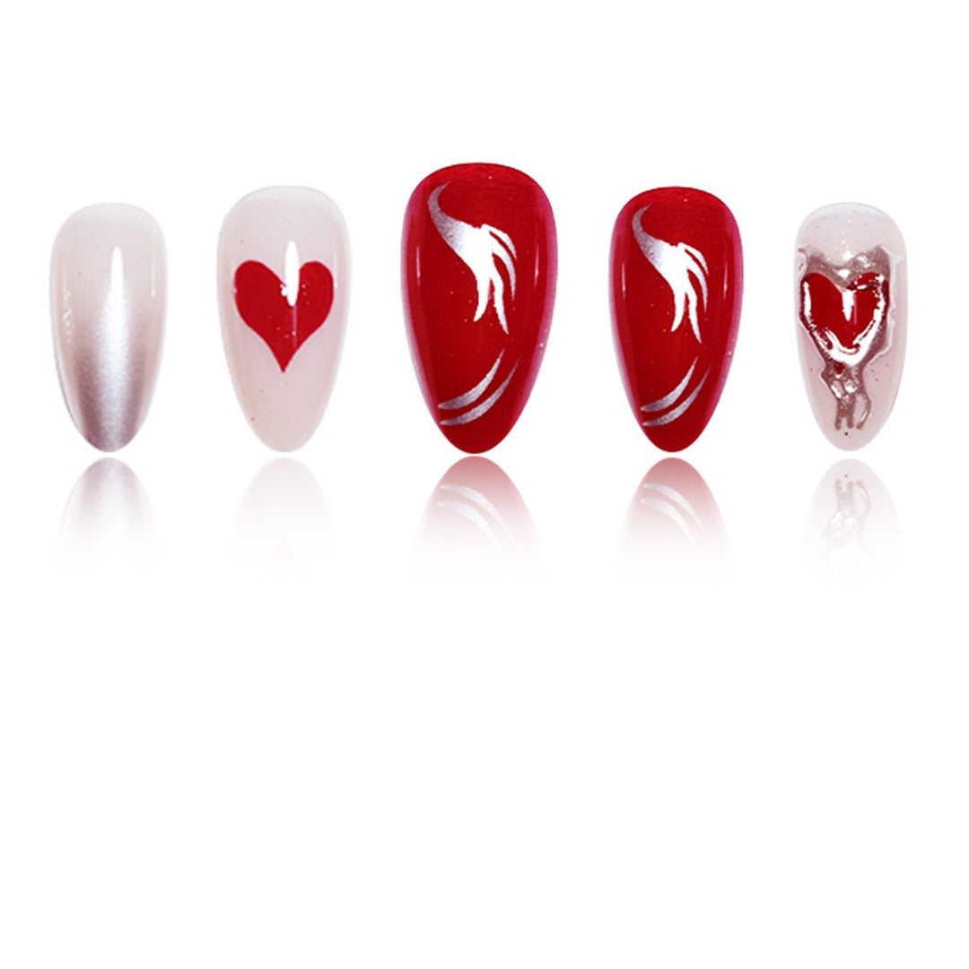 Elaborate Decorative Press-On Nail Extensions Stornfield