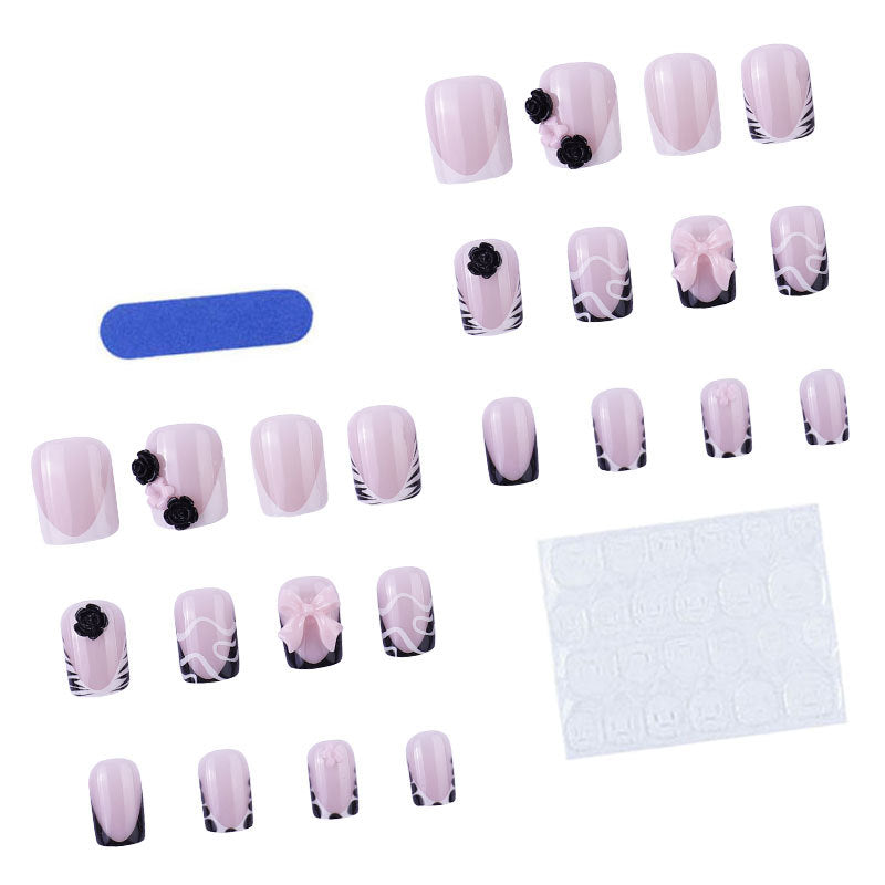 Artistic Press-On Nail Art