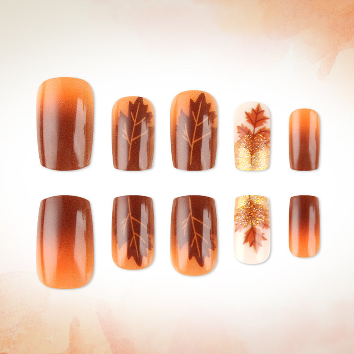 Autumn-Themed Nail Art Design Set Stornfield