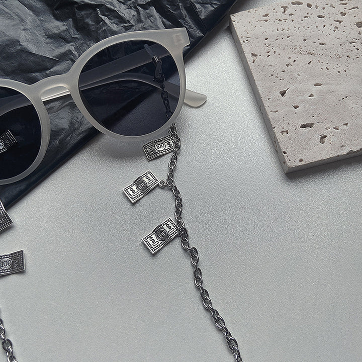 Trendy necklace with banknote pendants Stornfield