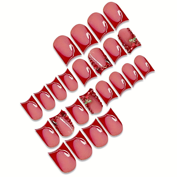 Ornate Floral Press-On Nail Extensions Stornfield