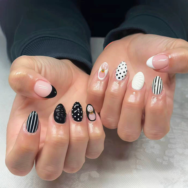Elegant Artistic Press-On Nail Set Stornfield