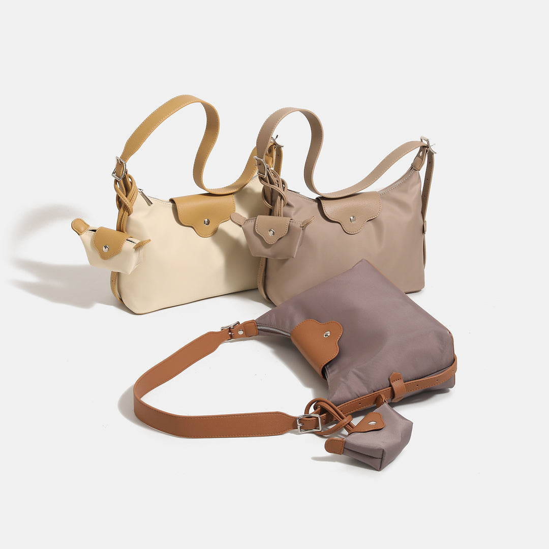 Stylish Hobo Handbag with Mini Pouch