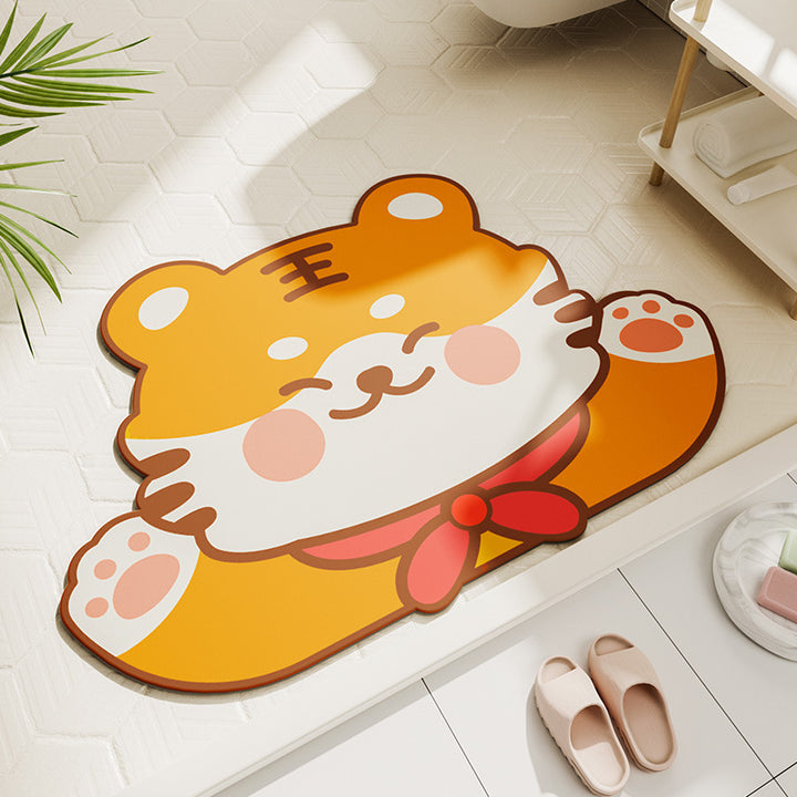 Plush Cartoon Bunny Bath Mat