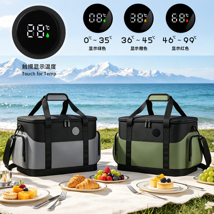Insulated Lunch Cooler Bag with Side Pockets and Adjustable Strap Stornfield