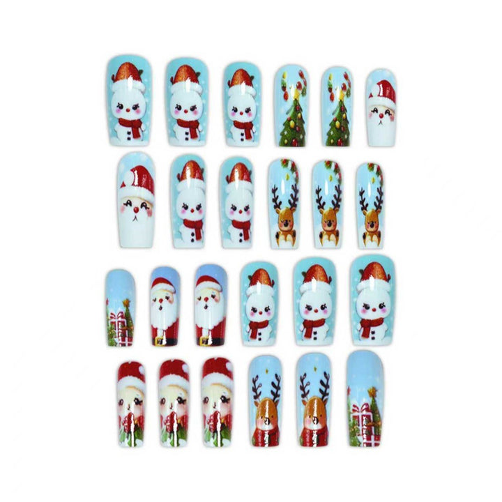 Festive Holiday Character Nail Art Set Stornfield