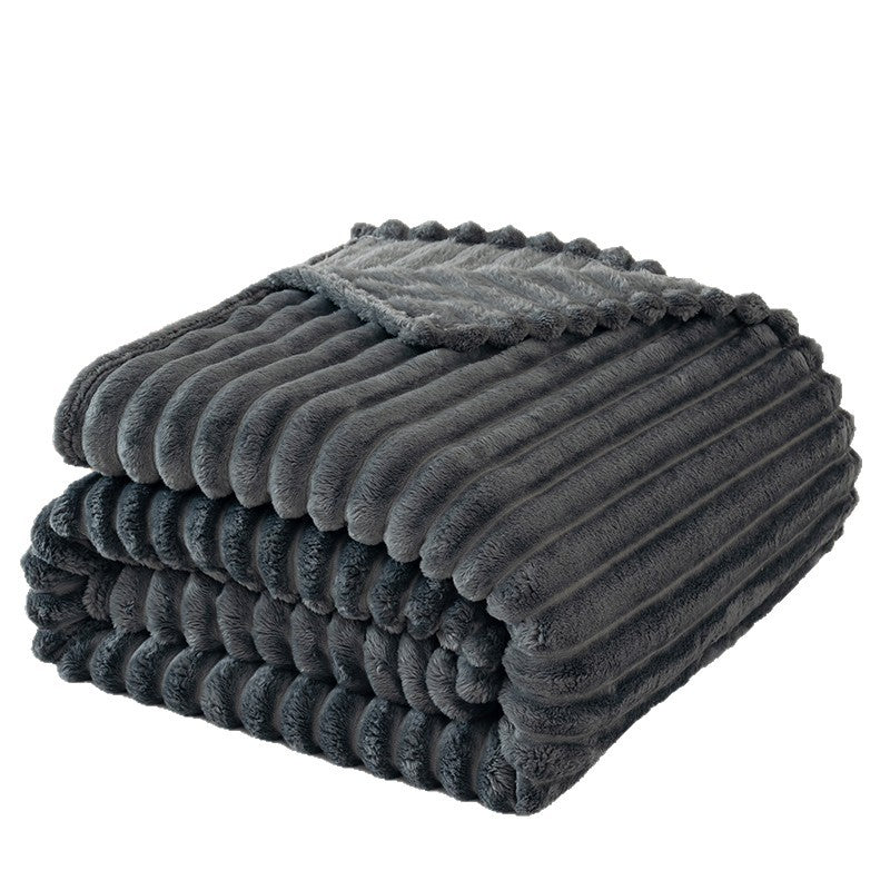 Textured Plush Throw Blanket Stornfield
