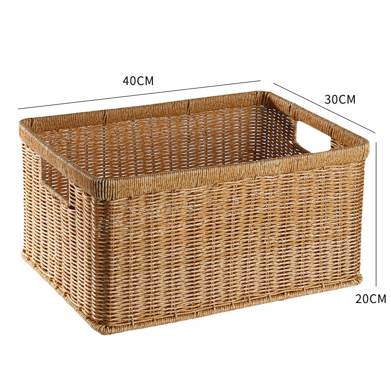 Unisex Practical Storage Basket with Open Handles Stornfield