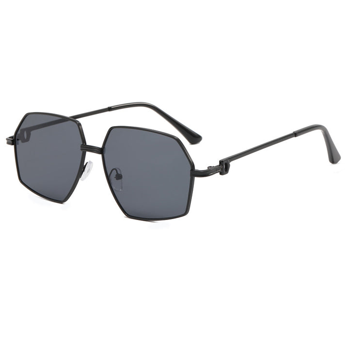Ladies Stylish geometric sunglasses with elegant metal frame Stornfield