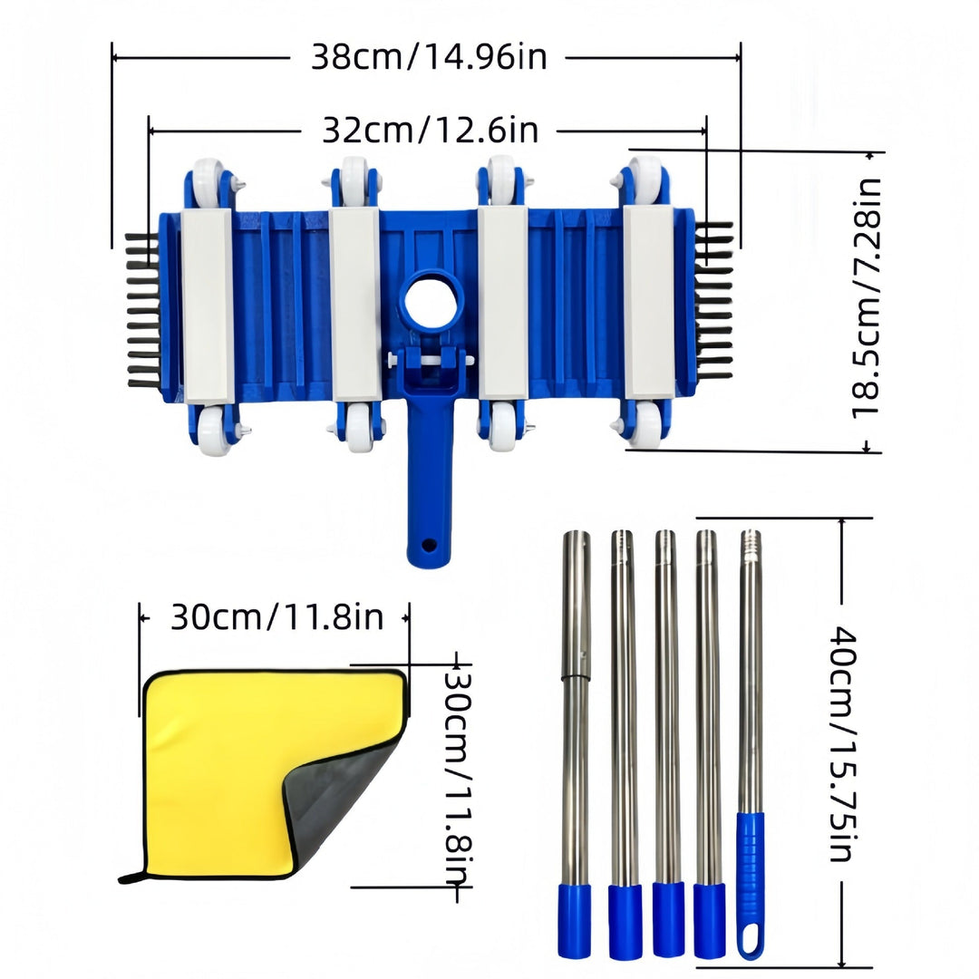 Professional telescopic stainless steel car wash and detailing mop kit Stornfield
