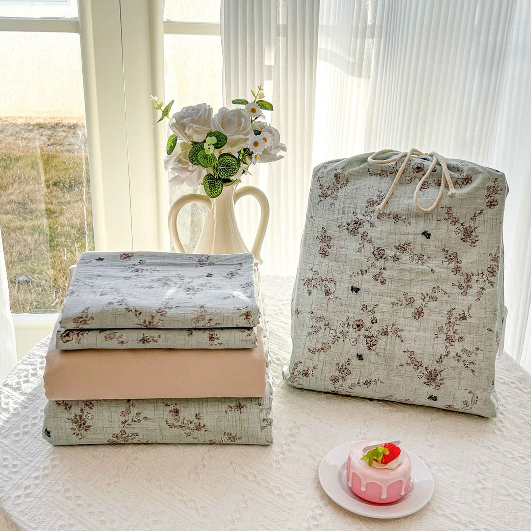 Soft Cotton Floral Pattern Bedding Set