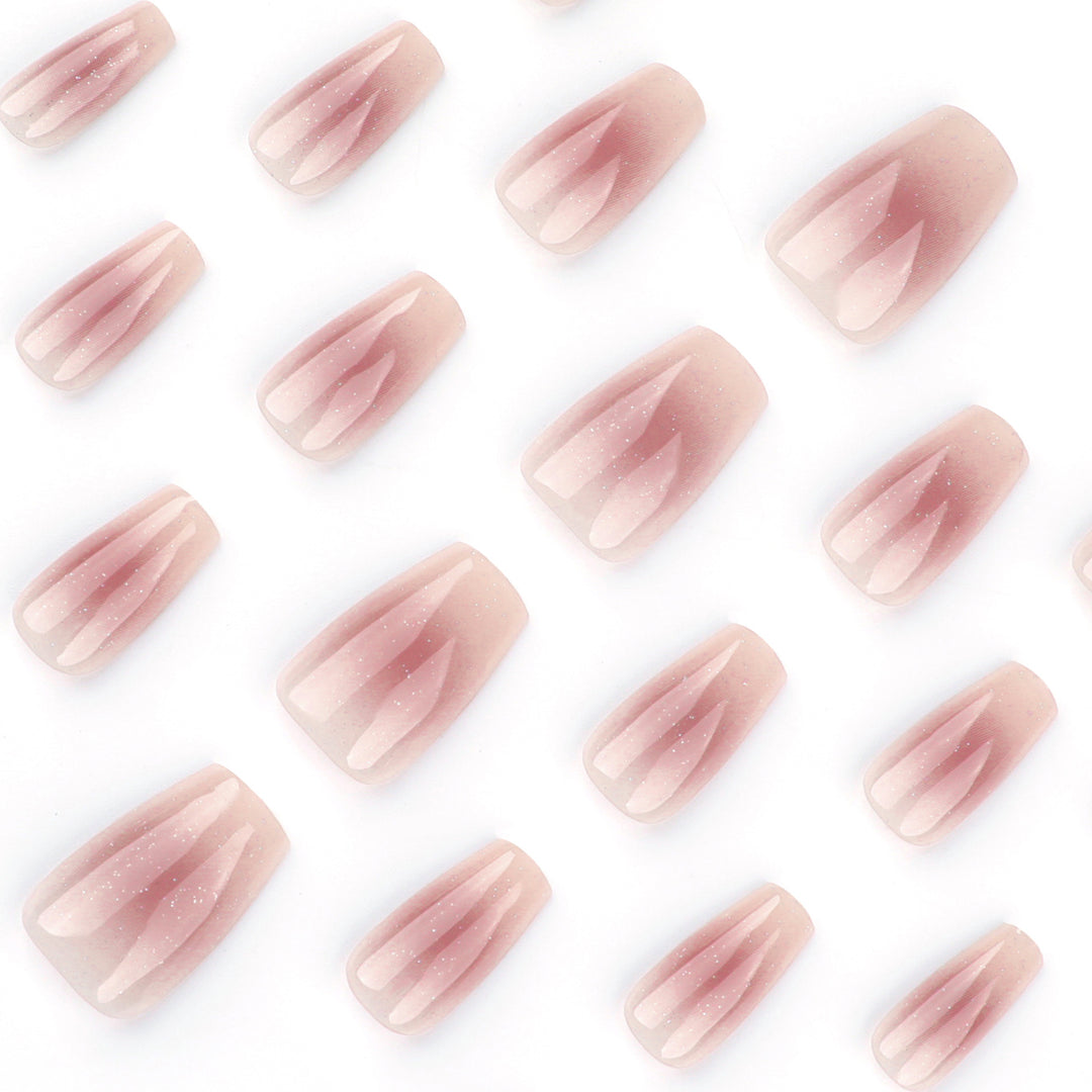 Artistic Nail Extensions with Glitter Accents Stornfield