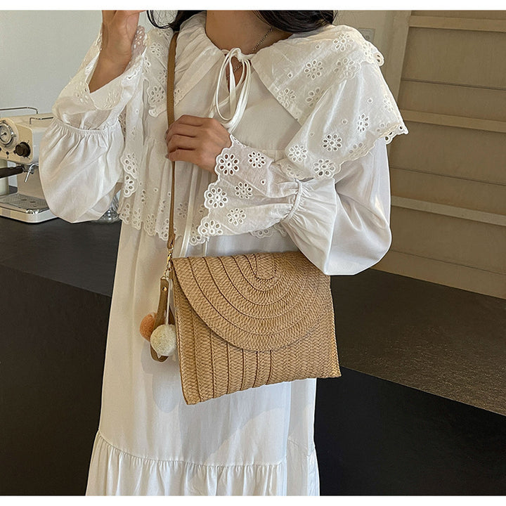Handcrafted Shoulder Bag Made of Woven Material Stornfield