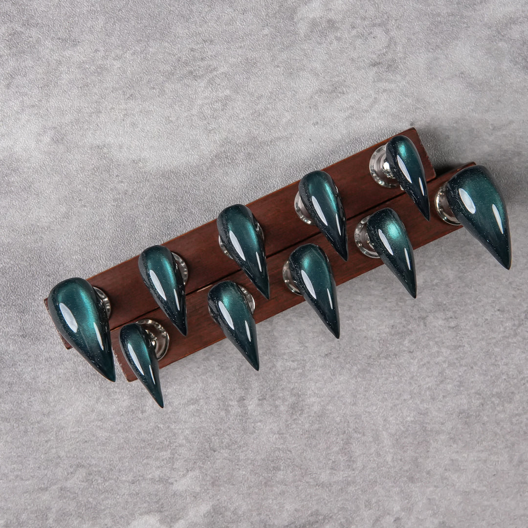 Glamorous Stiletto Nail Set with Unique Design