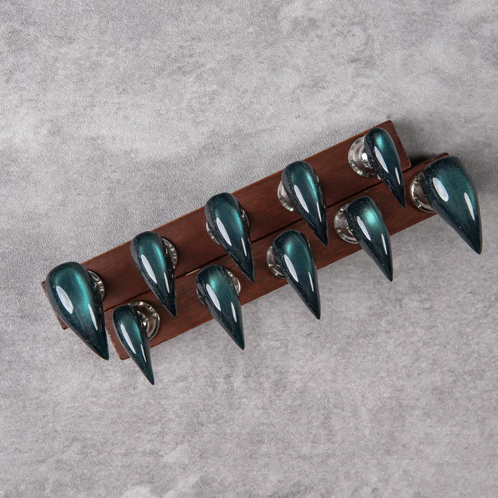Glamorous Stiletto Nail Set with Unique Design