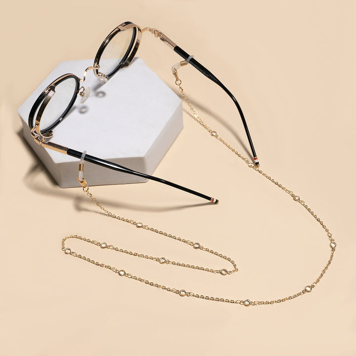 Crystal-Embellished Eyewear Chain Stornfield